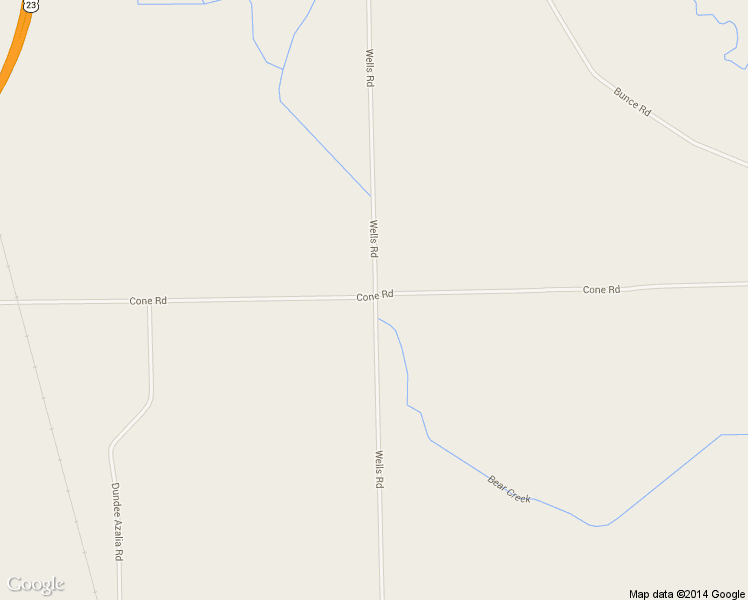 map of restaurants, bars, coffee shops, grocery stores, and more near 11297 Wells Rd in Maybee