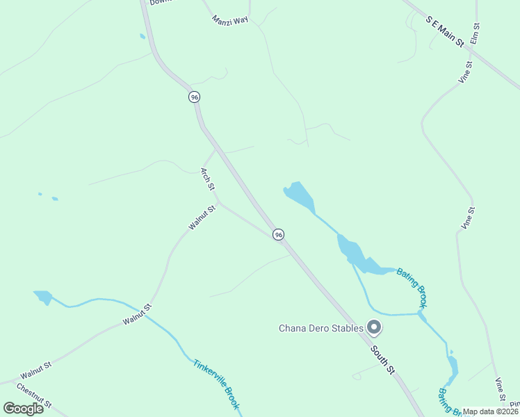 map of restaurants, bars, coffee shops, grocery stores, and more near 150 South Street in Douglas