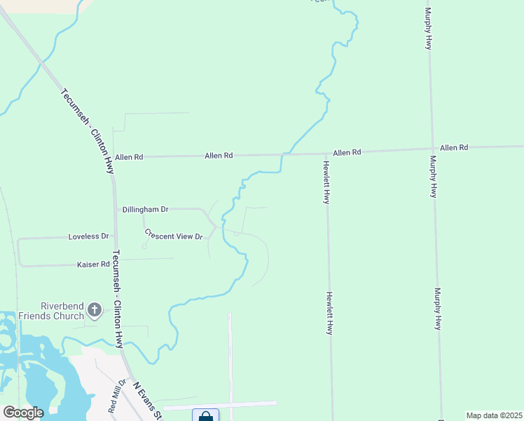 map of restaurants, bars, coffee shops, grocery stores, and more near 4312 Dillingham Drive in Tecumseh