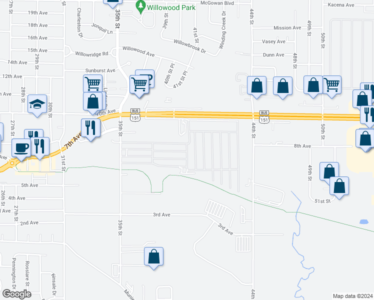 map of restaurants, bars, coffee shops, grocery stores, and more near 214 Midway Drive in Marion