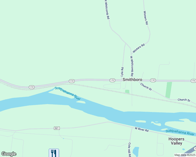 map of restaurants, bars, coffee shops, grocery stores, and more near 2252 Highway 17C in Lockwood