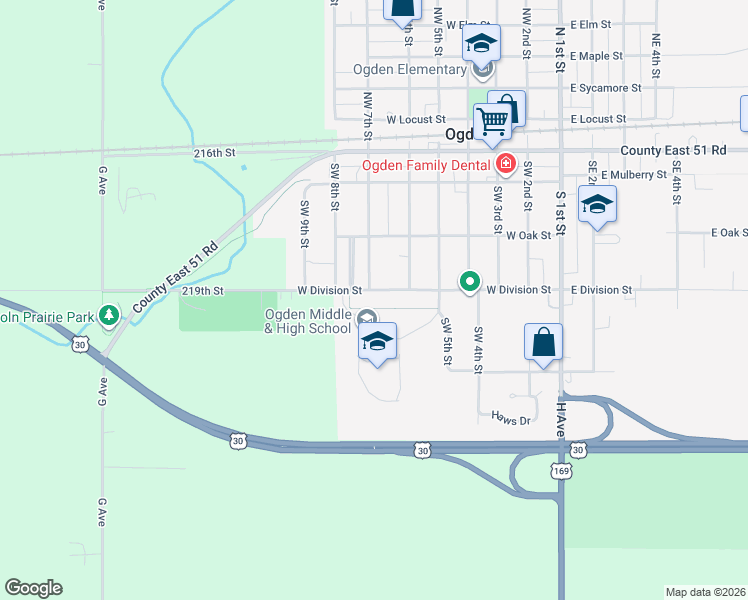 map of restaurants, bars, coffee shops, grocery stores, and more near 700-756 W Division St in Ogden