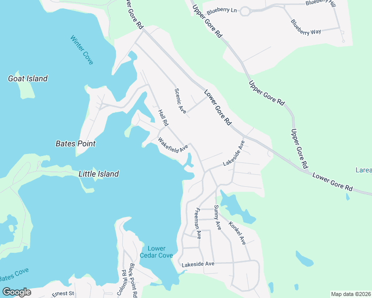 map of restaurants, bars, coffee shops, grocery stores, and more near 21 Wakefield Avenue in Webster