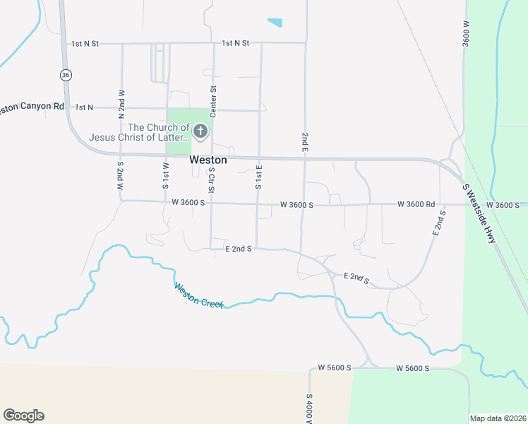 map of restaurants, bars, coffee shops, grocery stores, and more near 112 South 1st East in Weston