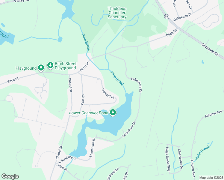 map of restaurants, bars, coffee shops, grocery stores, and more near 72 Harvard Street in Pembroke