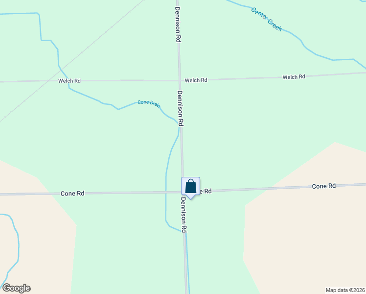 map of restaurants, bars, coffee shops, grocery stores, and more near 11100-11484 Dennison Road in Milan