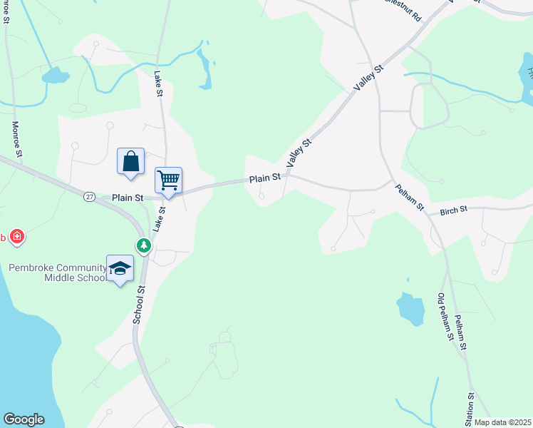 map of restaurants, bars, coffee shops, grocery stores, and more near 11 Newport Avenue in Pembroke