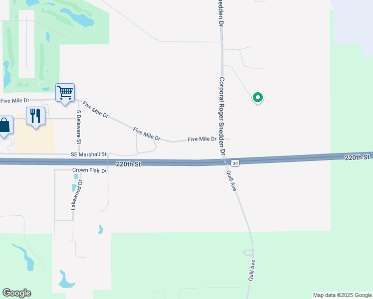 map of restaurants, bars, coffee shops, grocery stores, and more near 5 Mile Drive in Boone