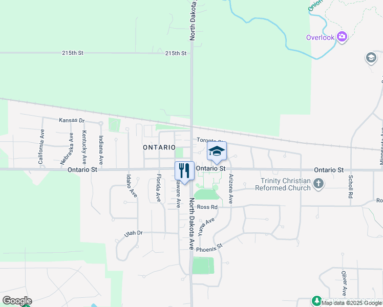 map of restaurants, bars, coffee shops, grocery stores, and more near 1502 Delaware Avenue in Ames