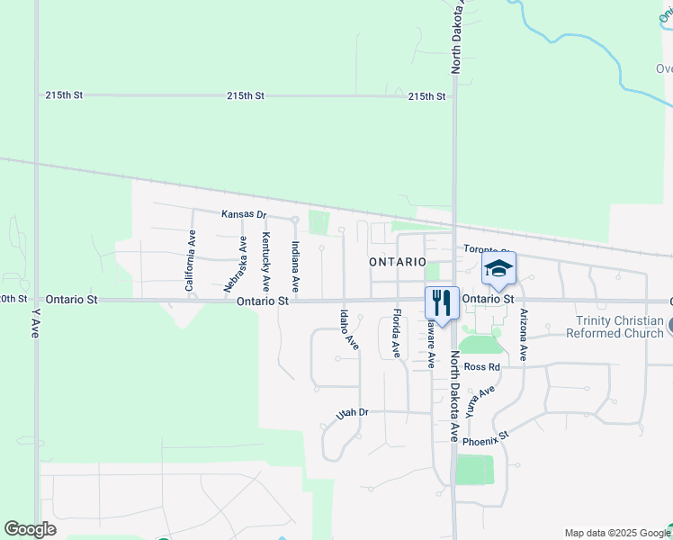 map of restaurants, bars, coffee shops, grocery stores, and more near 1412 Idaho Avenue in Ames