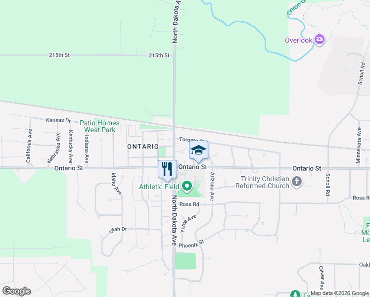 map of restaurants, bars, coffee shops, grocery stores, and more near 4405 Castlewood Place in Ames