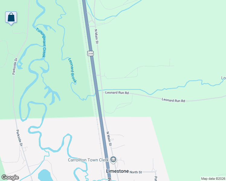 map of restaurants, bars, coffee shops, grocery stores, and more near 5844 Leonard Run Road in Limestone