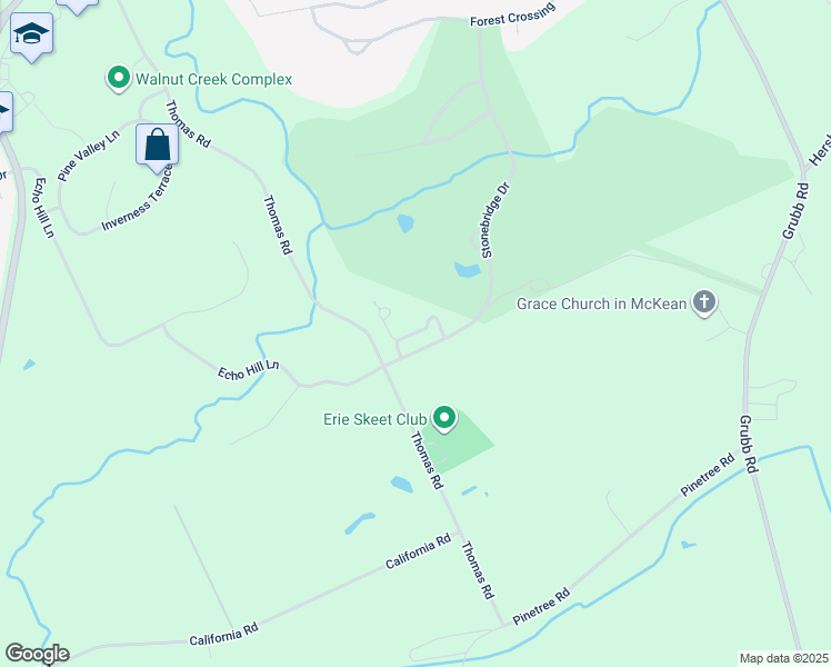 map of restaurants, bars, coffee shops, grocery stores, and more near 6342 Stonebrook Drive in Fairview