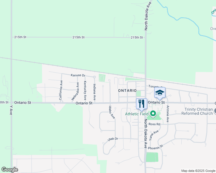 map of restaurants, bars, coffee shops, grocery stores, and more near 1412 Idaho Avenue in Ames