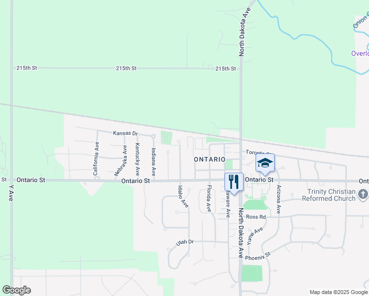 map of restaurants, bars, coffee shops, grocery stores, and more near 1412 Idaho Avenue in Ames