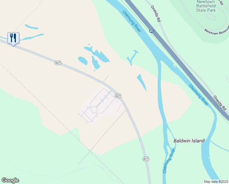 map of restaurants, bars, coffee shops, grocery stores, and more near 4008-4014 Lower Maple Avenue in Elmira