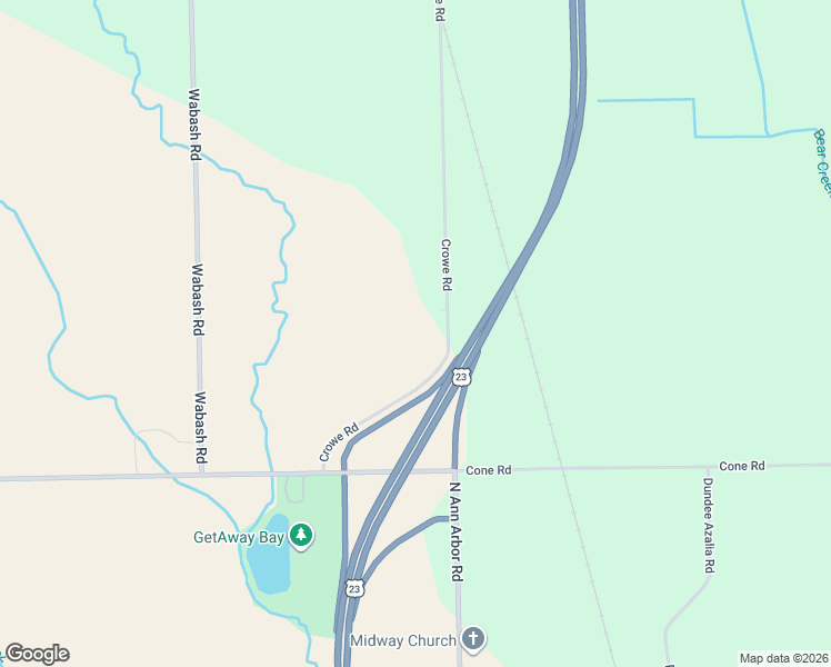 map of restaurants, bars, coffee shops, grocery stores, and more near 11329 Crowe Road in Milan
