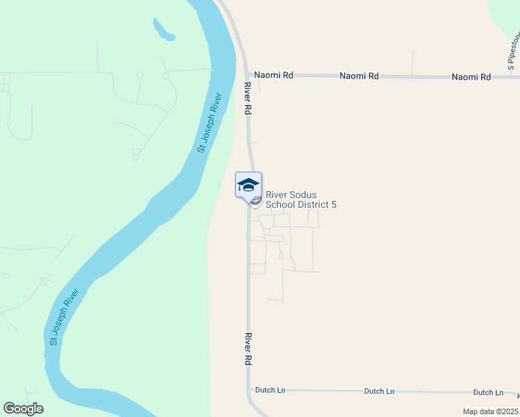map of restaurants, bars, coffee shops, grocery stores, and more near 4439 River Road in Sodus Township