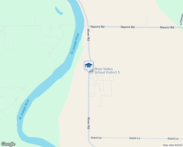 map of restaurants, bars, coffee shops, grocery stores, and more near 4439 River Road in Sodus Township