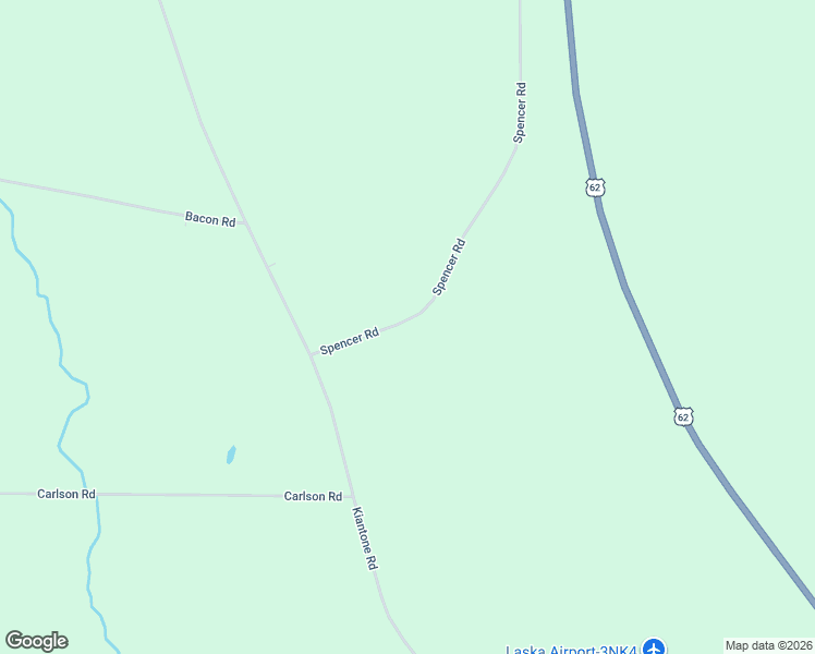 map of restaurants, bars, coffee shops, grocery stores, and more near 938 Spencer Road in Kiantone