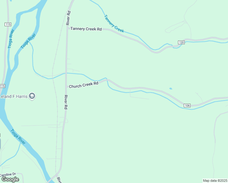 map of restaurants, bars, coffee shops, grocery stores, and more near 9642 Church Creek Road in Lindley