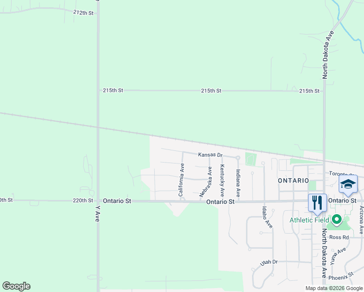 map of restaurants, bars, coffee shops, grocery stores, and more near 5406 Kansas Drive in Ames