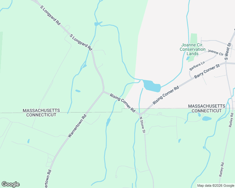 map of restaurants, bars, coffee shops, grocery stores, and more near 5 Rising Corner Road in Southwick