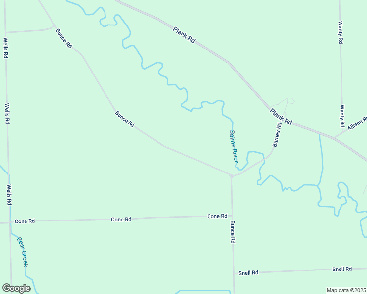 map of restaurants, bars, coffee shops, grocery stores, and more near 11300 Bunce Road in Milan