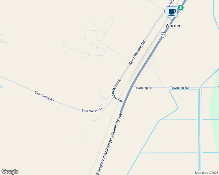 map of restaurants, bars, coffee shops, grocery stores, and more near 20706 Keno Worden Road in Klamath Falls