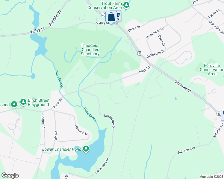 map of restaurants, bars, coffee shops, grocery stores, and more near 5 Deer Run in Duxbury