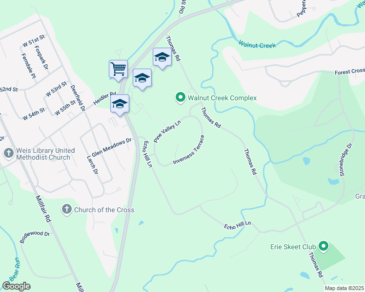 map of restaurants, bars, coffee shops, grocery stores, and more near 6145 Scioto Court in Fairview