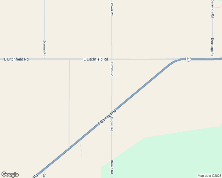 map of restaurants, bars, coffee shops, grocery stores, and more near 9780 Brown Road in Jonesville