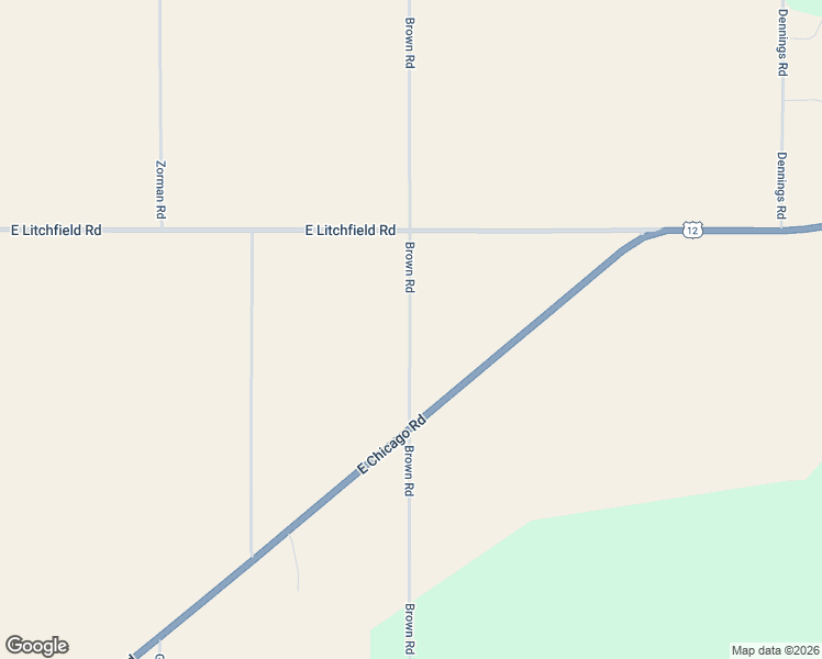 map of restaurants, bars, coffee shops, grocery stores, and more near 9780 Brown Road in Jonesville