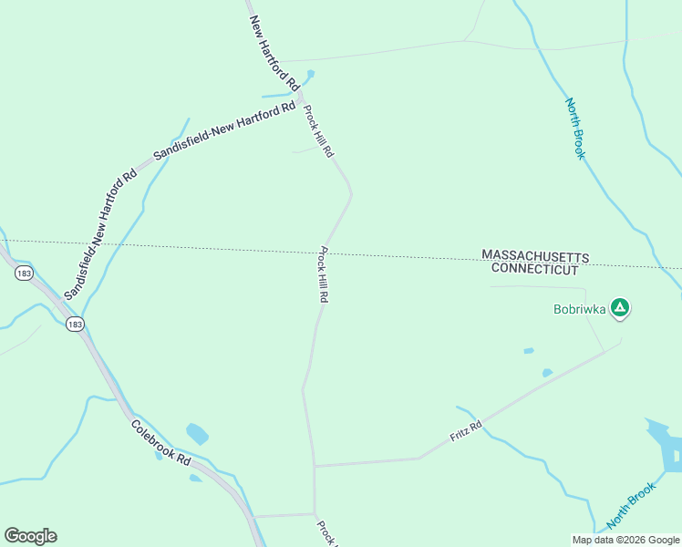 map of restaurants, bars, coffee shops, grocery stores, and more near 152 Prock Hill Road in Colebrook
