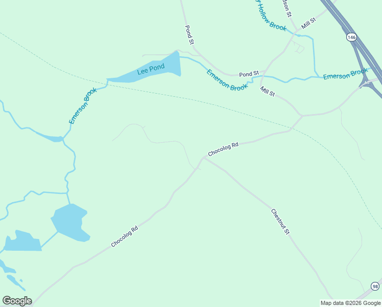 map of restaurants, bars, coffee shops, grocery stores, and more near 197 Chocolog Road in Uxbridge