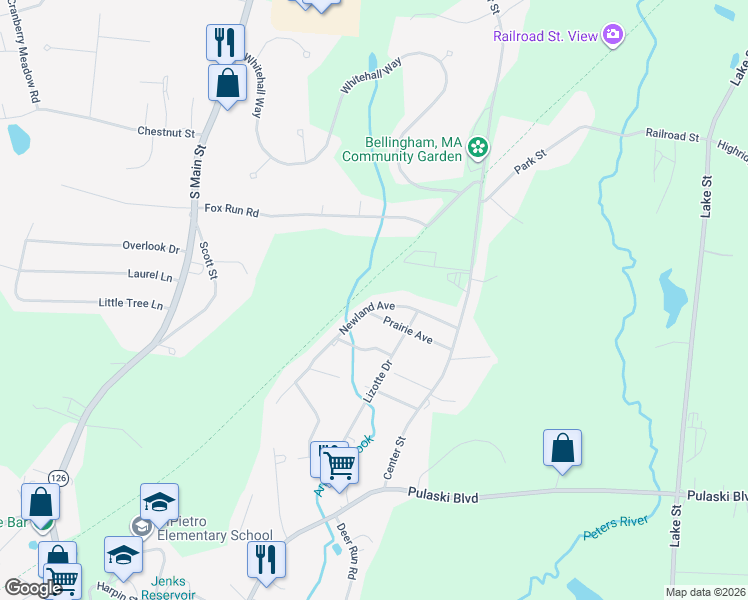 map of restaurants, bars, coffee shops, grocery stores, and more near 37 Newland Avenue in Bellingham