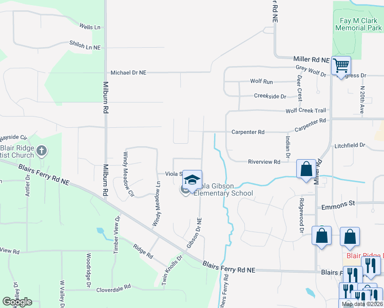 map of restaurants, bars, coffee shops, grocery stores, and more near 4402 Spring Meadow Pl NE in Cedar Rapids