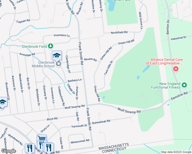 123 Green Hill Road, Longmeadow MA Walk Score