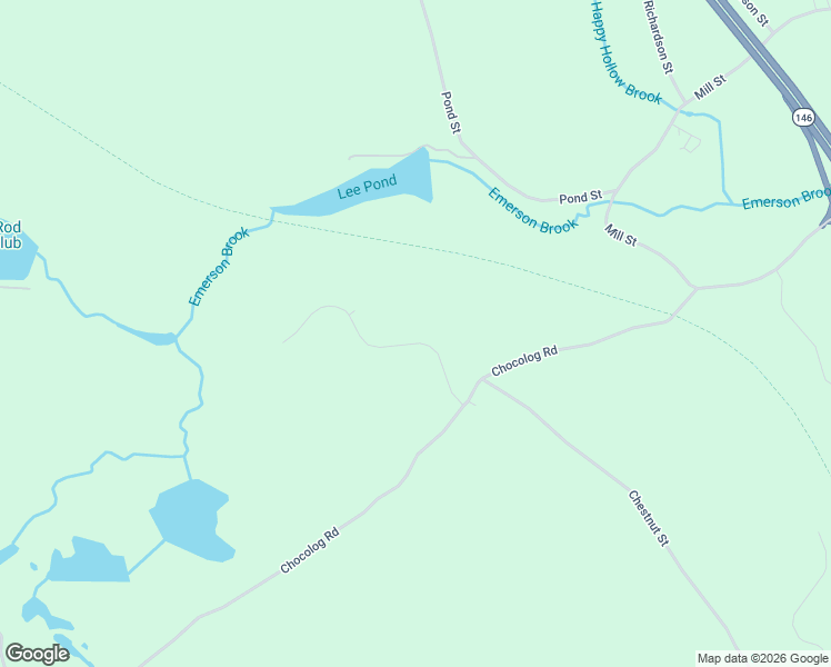 map of restaurants, bars, coffee shops, grocery stores, and more near 55 Turner Farm Road in Uxbridge