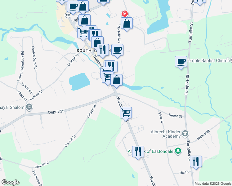 map of restaurants, bars, coffee shops, grocery stores, and more near in 