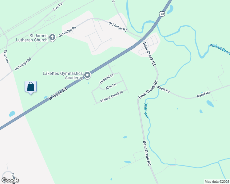 map of restaurants, bars, coffee shops, grocery stores, and more near 6725 Alan Lane in Fairview