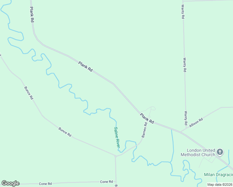 map of restaurants, bars, coffee shops, grocery stores, and more near 11811 Plank Road in Milan