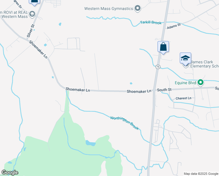map of restaurants, bars, coffee shops, grocery stores, and more near 2-138 Shoemaker Ln in Agawam
