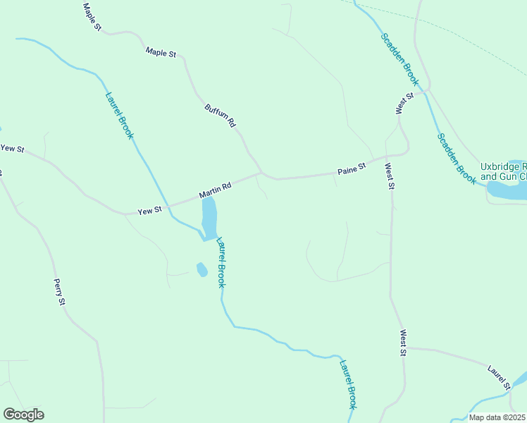 map of restaurants, bars, coffee shops, grocery stores, and more near 3 Wanda Way in Uxbridge