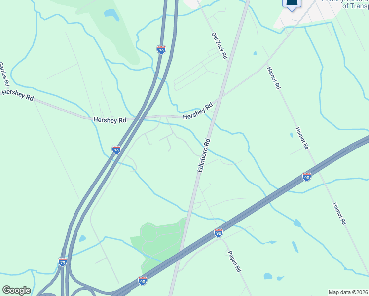 map of restaurants, bars, coffee shops, grocery stores, and more near 7540 White Birch Ln in Erie