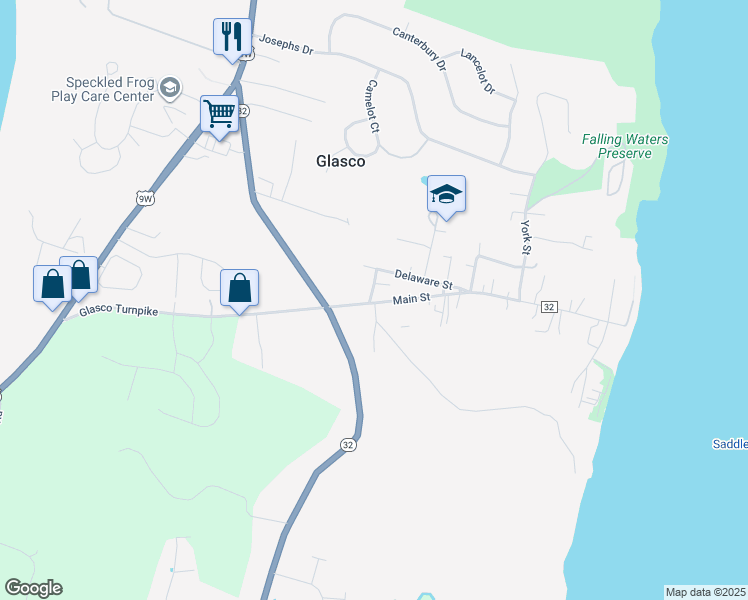 map of restaurants, bars, coffee shops, grocery stores, and more near 148 Glasco Turnpike in Glasco