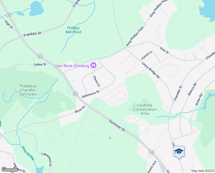 map of restaurants, bars, coffee shops, grocery stores, and more near 138 Delorenzo Drive in Duxbury