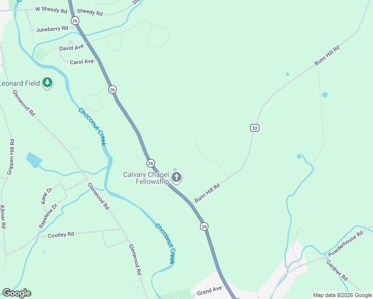 map of restaurants, bars, coffee shops, grocery stores, and more near 2004 Galaxy Drive in Vestal