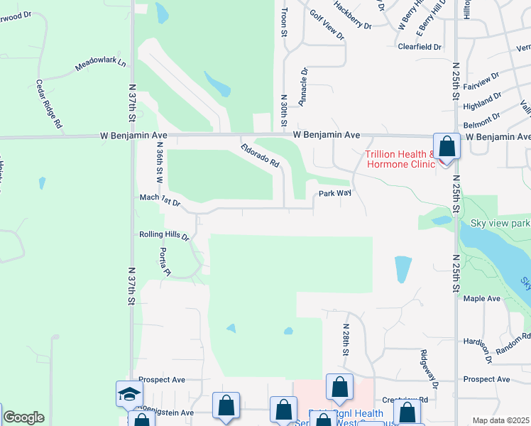 map of restaurants, bars, coffee shops, grocery stores, and more near 3031 Mach I Drive in Norfolk