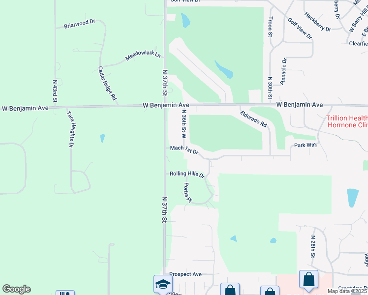 map of restaurants, bars, coffee shops, grocery stores, and more near 3502 Mach 1 Dr in Norfolk